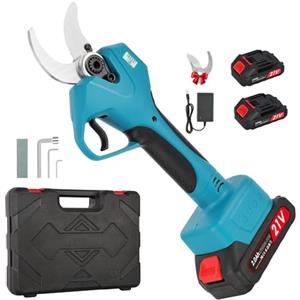 Nexalite Forbici Potatura a Batteria 40 mm, Cesoia da Potatura Elettrica con Display,Motore Brushless, Lama SK5, 2 Batterie 2.0Ah, per Alberi e Arbusti Giardinaggio e Vigneto