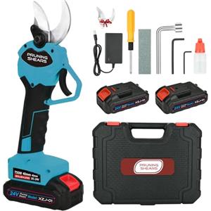 Nexalite Forbici Potatura a Batteria,40mm Cesoie a Batteria per Potatura con 2x3000 mAh Batterie,Forbici Potatura Elettriche Adatto per Frutteto,Giardino,Fattoria