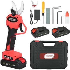 Bilivry Forbici Potatura a Batteria 40 mm: con 2x3000 mAh Batteria, 24V Forbici Potatura Elettriche Adatto per Frutteto,Giardino,Fattoria