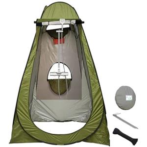 OSKOPWRC Tenda da Toilette Doccia Campeggio Cabina Doccia Portatile, Spogliatoio Configurazione istantanea, Tende per la privacy per Spiaggia, Campeggio, Escursionismo, Doccia esterna, WC, Rifugio Verde
