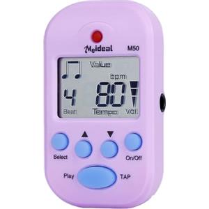 Generic Metronomo elettronico - Mini LCD Clip Timing Device, Music Trainer | Portatile regolabile Beat Metronomo Tuner per chitarra, pianoforte, violino batteria corsa ritmo