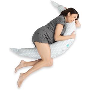 Koala Babycare Cuscino Gravidanza per Dormire XXL Sfoderabile - Cuscino Allattamento Ipoallergenico ed Ergonomico - Federa esterna 100% Cotone