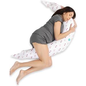 Koala Babycare Cuscino Gravidanza per Dormire XXL Sfoderabile - Cuscino Allattamento Ipoallergenico ed Ergonomico - Federa esterna 100% Cotone