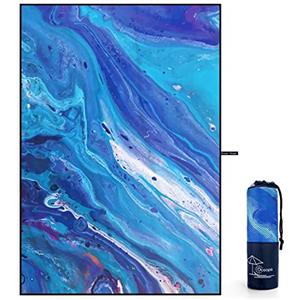 OCOOPA Telo mare microfibra,grande, Asciugamano Microfibra,XXL 200 * 145cm, senza sabbia, super leggero, per piscina, campeggio, picnic, yoga, palestra, sport-Ottimo per la festa della mamma