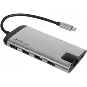 Verbatim USB-C Multiport Hub USB 3.1 Gen 1 / USB 3.0x3 / HDMI / SDHC / MicroSDHC / RJ45
