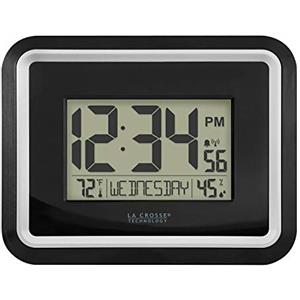 La Crosse Technology Orologio da parete digitale atomico BBB84022 con temperatura e umidità