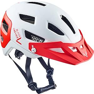 Black Crevice MTB, Casco da bicicletta, Bianco Rosso, M/L (58-61 cm)
