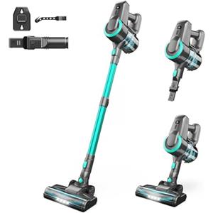 Ziaggnar Aspirapolvere Senza Fili, Scopa Elettrica Senza Fili ultraleggero 6 in 1, 55 minuti di autonomia, Anti-Avvolgimento, Aspirapolvere potente per Pavimenti/Tappeti/Peli Animali