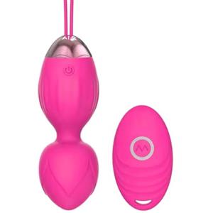 do you erotic doyouerotic - Ovetto Vibrante Donna Doppia Sfera Kegelcon Telecomando Wireless Vibratore Silenzioso Indossabile per Coppia 10 Modalità Sex Toy Impermeabile in Silicone Ricaricabile Pavimento Pelvico