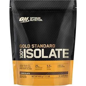 Optimum Nutrition Gold Standard 100% Whey Proteine Isolate in Polvere, Gusto Cioccolato, 450g, 15 Porzioni