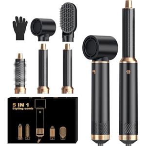 MogaWave Pro air styler 5 in 1 Hair Styler & Spazzola Asciugacapelli, phon arricciacapelli ad aria, asciugacapelli spazzola, spazzola aria calda, spazzola phon per capelli, senza danni da calore