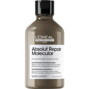 L'Oréal Professionnel Absolut Repair Molecular Shampoo 300ml - Shampoo Riparatore Senza Solfati per Capelli Danneggiati con Peptidi e Aminoacidi