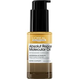L'Oréal Professionnel Serie Expert Absolut Repair Molecular Oil 30ml - Olio Riparatore per Capelli Danneggiati con Peptidi