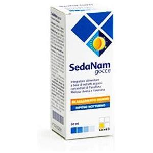 NAMED Sedanam Gocce 50ml - Integratore Alimentare per Sonno e Rilassamento con Passiflora, Melissa, Avena e Valeriana