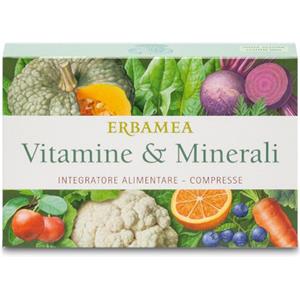 ERBAMEA Srl Vitamina & Minerali - Integratore Alimentare Energizzante e Ricostituente - 24 Compresse - VitaEnergi