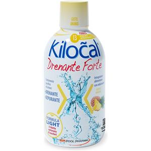 POOL PHARMA Kilocal Drenante Forte Ananas - Integratore Alimentare Drenante e Depurativo 500 ml