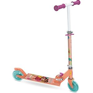 Mondo Toys - DISNEY VAIANA 2 ALU SCOOTER Monopattino 2 ruote pieghevole in alluminio con pedana extra grip e manubrio regolabile per bambini - 28746