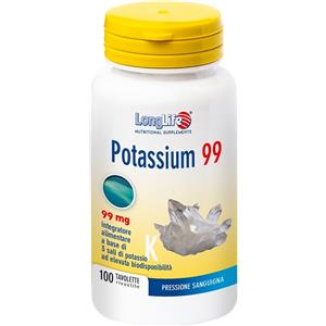 Long Life LongLife Linea Sali Minerali Potassio 99 Integratore Alimentare 100 Tavolette