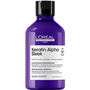 L'Oréal Professionnel Keratin Alpha Sleek Shampoo Lisciante 300ml - Senza Solfati, con Keratin-Alpha e Aminoacidi