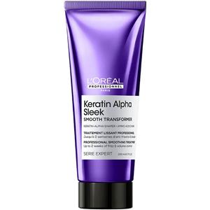 L'Oréal Professionnel Keratin Alpha Sleek Smooth Transformer 200ml - Crema Anticrespo per Capelli con Aminoacidi