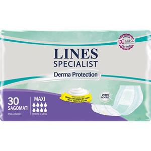 Fater LINES SPECIALIST DERM Pannolone Sagomato Maxi 30 Pezzi - Ipoallergenico con Crema Protettiva
