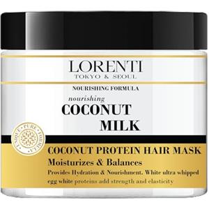 LORENTI TOKYO & SEOUL Coconut Milk Hair Care Mask 500 ml | Maschera per capelli con latte di cocco | cura per capelli fragili e secchi danneggiati | cura dei capelli