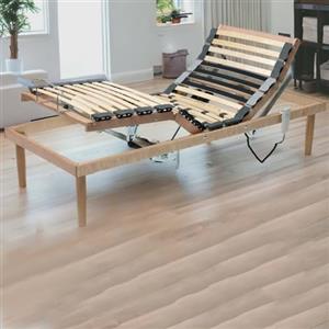 Talamo Italia Rete Letto Singolo Damiana, Rete a doghe in Legno con Motore, 100% Made in Italy, Rete Ortopedica reclinabile motorizzata, Cm 80x190h 34