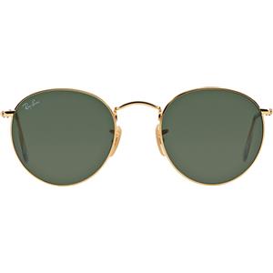 Ray-Ban RB3447 Round Metal - Occhiali da Sole Oro in Metallo con Lenti Cristallo G15