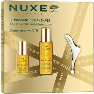 Nuxe Super Serum[10] Cofanetto Anti-Età con Siero Viso 30ml, Siero Contorno Occhi 15ml e Massaggiatore Viso