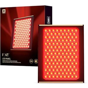 FAQ LED Panel - Lampada viso portatile con 256 LED multicolore ambra, blu, rosse & infrarossi per luminosità, relax, cura pelle & benessere lenitivo