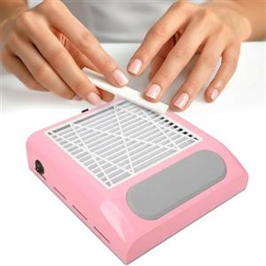 VOLTIX Aspiratore Unghie Professionale 80W - Aspirapolvere Unghie Potente, Nail Dust Collector con Filtro Riutilizzabile per Ricostruzione Unghie in Gel e Acrilico, Ideale per Salone e Casa rosa