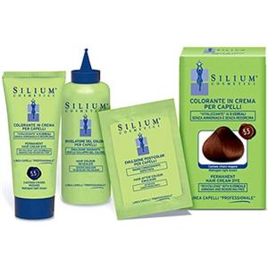 SILIUM Colorazione Permanente Crema Cannella 7.40 - Senza Ammoniaca, con 5 Cereali, 100% Copertura Capelli Bianchi