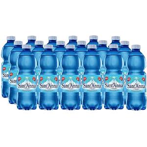 Sant'Anna Acqua Sant'Anna Frizzante 0,5L | Pack 96 Bottiglie | Acqua Minerale Oligominerale Frizzante, Minimamente Mineralizzata | Freschezza dalla Sorgente Alpina