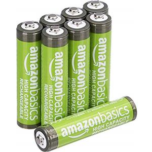 Amazon Basics - 8 batterie AAA ricaricabili
