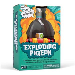 Exploding Kittens Presents Exploding Pigeon - Hilarious Fast-Paced Party Game for Families, Kids, Teens & Adults - Ages 7+ - 3+ Players Game Night