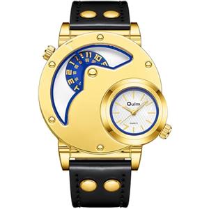 JewelryWe Orologio da Polso Militare da Uomo: Orologio Grande Quadrantini Cinturino in Pelle Retro Vintage Gotico Idee Regalo