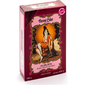 Sitarama Henné Auburn Rosso Intenso 100g - Trattamento di Bellezza per Capelli, Rinforza e Protegge