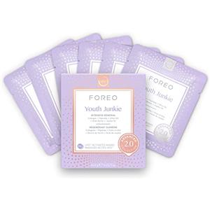 FOREO Youth Junkie Advanced Collection 2.0, Maschera Ufo, Maschera Viso Idratante, Kit Skincare, Collagene e Olio D'Oliva, Tutti i Tipi di Pelle, Pelle Secca, Maschera Viso Antirughe, Set da 6 Pezzi