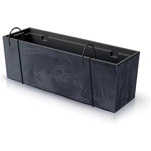 Prosperplast Effetto Beton Case URBI W Pot, Dimensions 580x180x195 mm, colore antracite