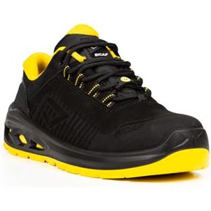 BICAP ABSOLUTELY SAFE Bicap Scarpe Antinfortunistiche Uomo Donna Aikido S3S Puntale in Alluminio Lamina Zero Perforation Suola PU Bidensità Supporto BI-Balanced Traspiranti Leggere Settore Logistica