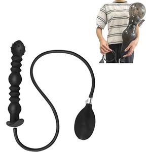 ZJPOJPH Plug anale in silicone BDSM, dilatatore vaginale, dilatatore anale regolabile, plug anale gonfiabile, pompa for vagina anale, giocattoli sessuali for uomini e donne