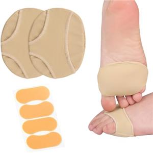 BNOYONERAS Cuscinetti Metatarsali, Cuscinetti Dell'avampiede, Cuscinetti Plantari Ortopedici, Cuscinetti Metatarsali per Piedi in Tessuto, 2 Paia Toppa sul Tallone per Tacchi e Scarpe Scomode