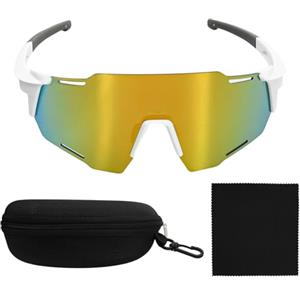 Rieoany Occhiali Veloci Uomo e Donna - Occhiali Sportivi & Running Avvolgenti In PC HD, Leggeri e Antiurto, per Ciclismo, Running, Escursionismo, Alpinismo, Pesca