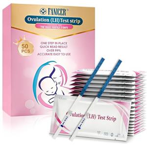PetalPulse 50 pezzi Test di Ovulazione, Controllo Periodo Fertile, Monitoraggio Fertilità Donna, Monitoraggio Ciclo Femminile, Per Donne Che Pianificano Gravidanza, Risultati chiari, Utilizzo semplice