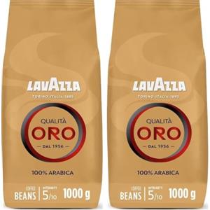 Lavazza Caffè in Grani per Macchina Espresso Qualità Oro, 1000g (Confezione da 2)