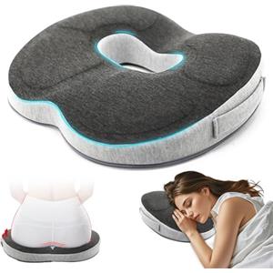 Rppiup Cuscino antidecubito, cuscino ortopedico a ciambella, per alleviare il carico dopo l'operazione, per coccigi, sciatica e mal di schiena, ideale per ufficio, auto e sedia a rotelle