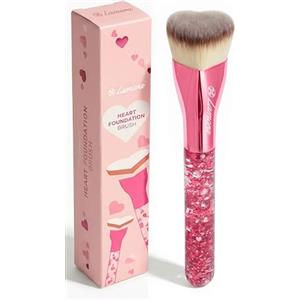 Lamora Pennello Fondotinta Liquido Trucco Cipria - Pennello Kabuki Viso, Perfetto Per Foundation, Crema Minerale, Polvere, Bronzer, Fard, Illuminante - Setole Sintetiche Di Qualità Professionale