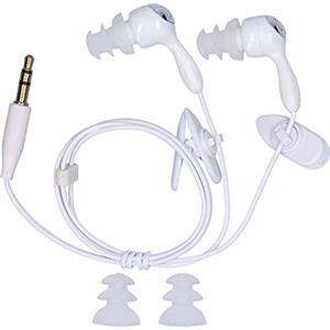 VBESTLIFE Cuffie Sportive Impermeabili per Nuoto e attività Subacquee, Stile In-ear, Auricolari Antirumore per Lettori MP3 (Bianco)