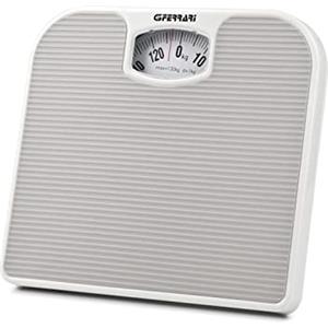 G3 Ferrari G30048 Bilancia pesapersone meccanica, Pesapersona Meccanica, 130 kg, Divisione di pesatura 1 kg, Pedana antiscivolo, Facile lettura, Design vintage, Grigio
