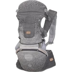 Chicco Airy Hip Fit Marsupio Ergonomico 3-in-1 | Tessuto Traspirante 3D Flyknit, Supporto Base Removibile per Distribuzione Peso | Posizioni Multiple: Fronte Mamma, Fronte Strada e Zaino | 0-15kg